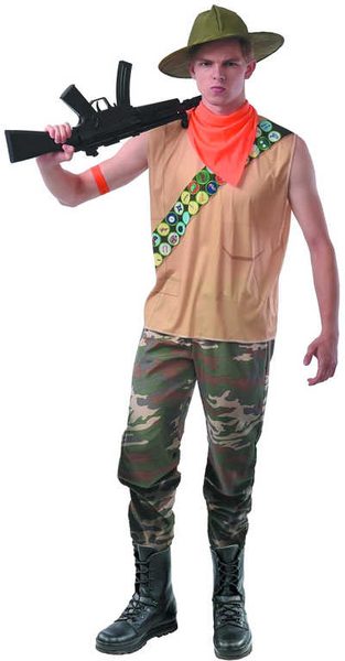 KARNEVAL Šaty myslivec vel. L (56-58) od 12 let KOSTÝM