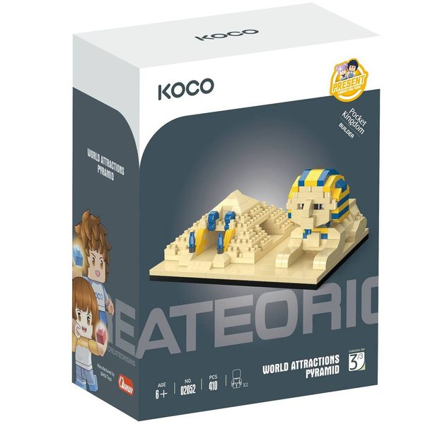 KOCO Stavebnice kostky Pyramida se Sfingou 410d