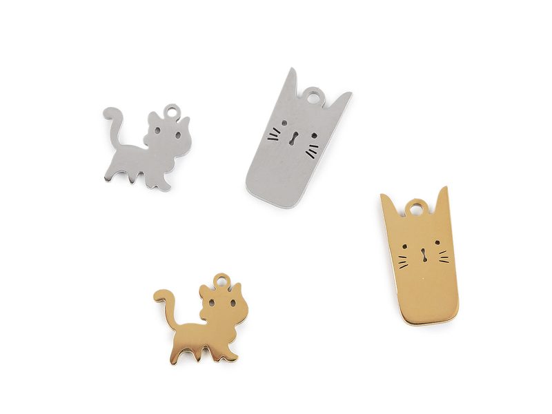 Přívěsek z nerezové oceli kočka