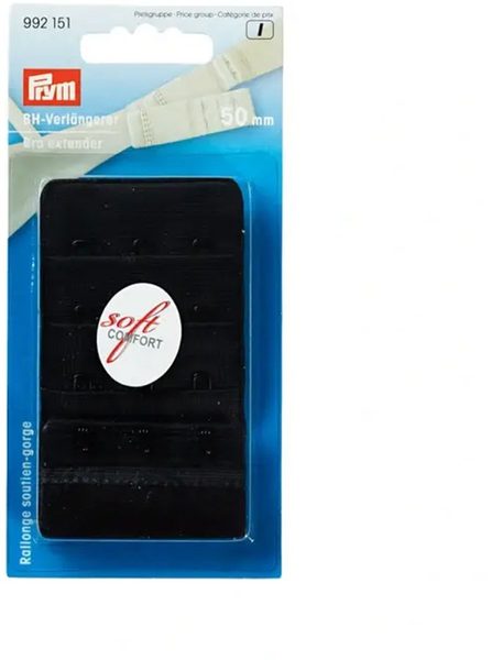 Prodlužovač podprsenkový  3 řady 3 očka šíře 50 mm Prym