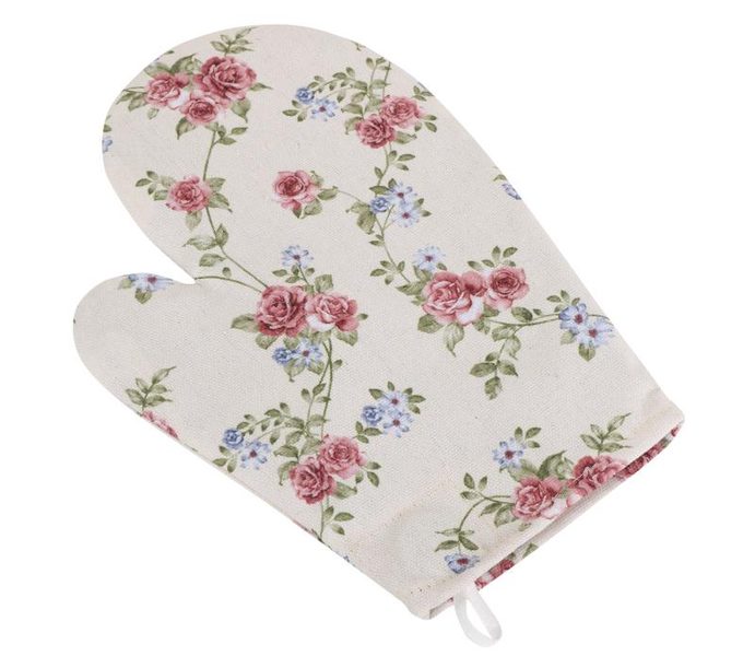 Kuchyňská chňapka Smetanová,Růžová,Zelená CH/404 28x18 cm