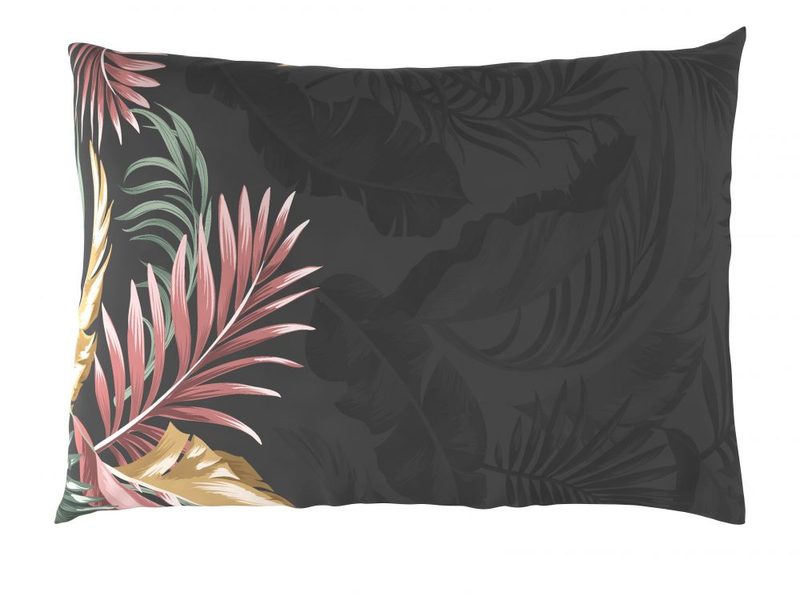 Povlak na polštář hladká bavlna DELUX PALMA šedá