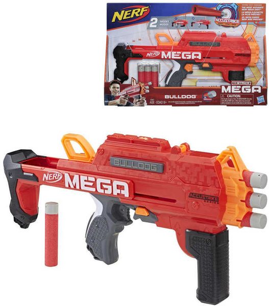 NERF Mega Bulldog set blaster + 6 šipek AccuStrike