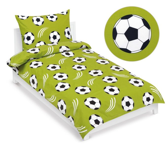 Povlečení bavlněné Junior Zelená,Černá,Bílá 90/099