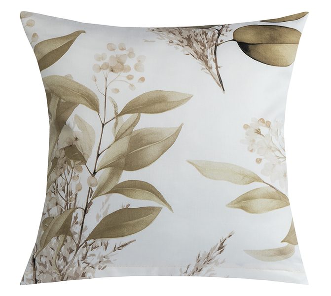 Povláček bavlněný satén Hnědá,Bílá 94/422 40x40 cm