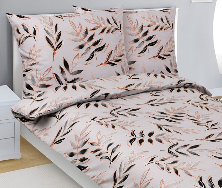 Povlečení bavlněné Šedá,Černá 90/945