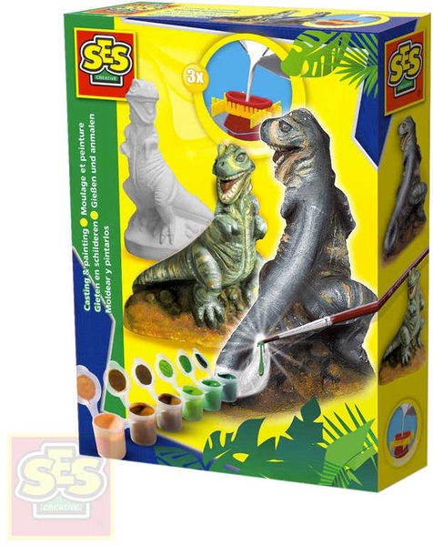 Sádrový T-Rex kreativní set k odlévání z gumové formy