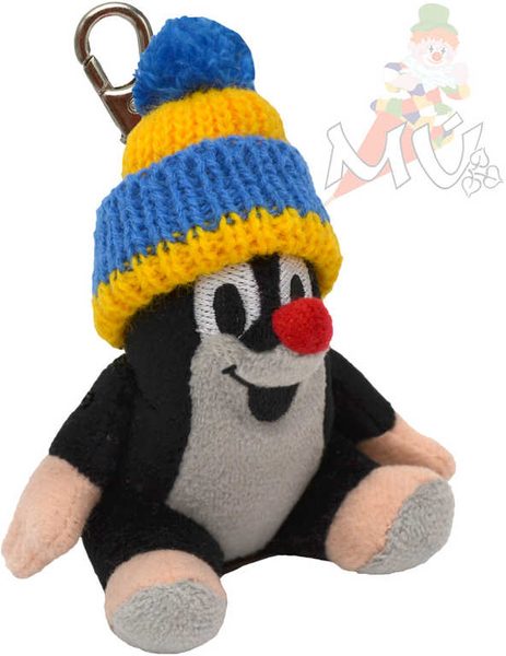 Krtek (krteček) s karabinou 9cm sedící modrý kulich