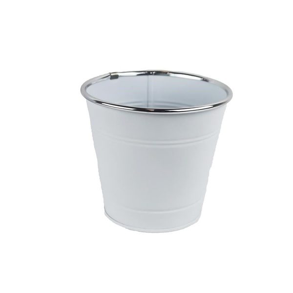 Květináč plechový K3007/1 - dia 14 × 12.6 cm