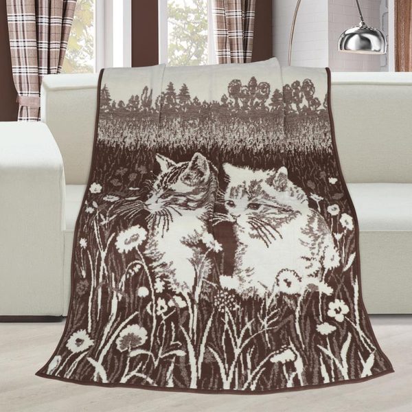 Přikrývka Karmela PLUS jednolůžko Hnědá,Bílá 2478/920 150x200 cm