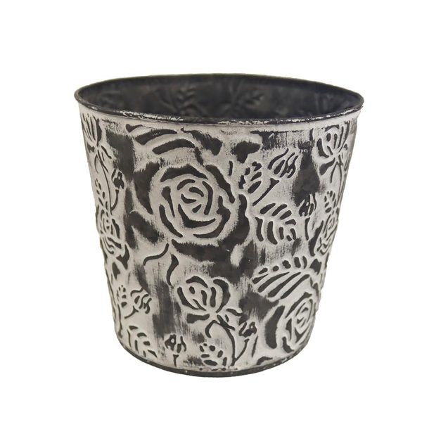 Květináč plechový K2983/2 - dia 16.5 x15 cm