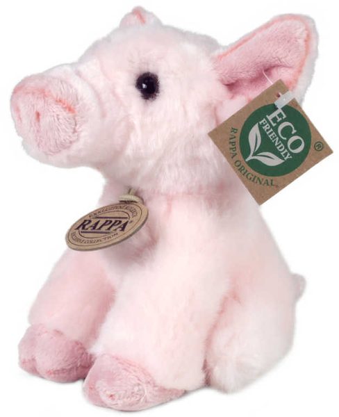 PLYŠ Prase 16cm čuník sedící Eco-Friendly *PLYŠOVÉ HRAČKY*