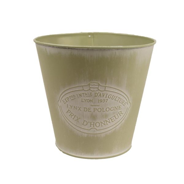 Květináč plechový K3307/3 - dia 16 × 15 cm