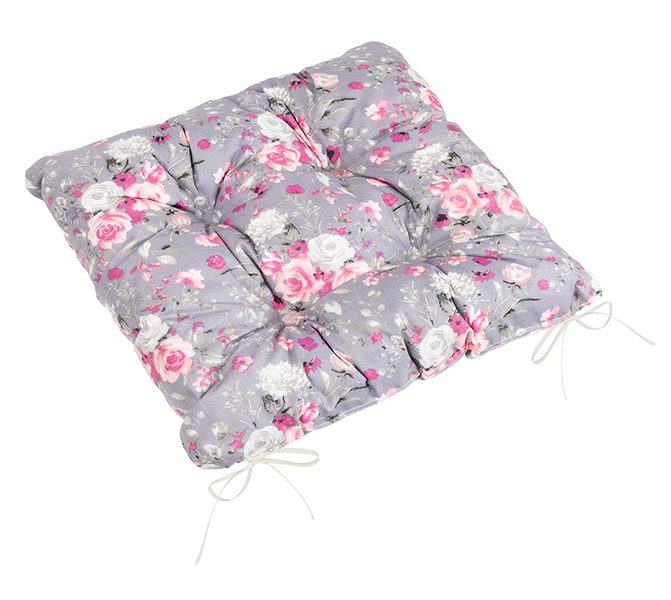 Sedák Adéla prošívaný Růžová,Šedá 41/235 40x40 cm