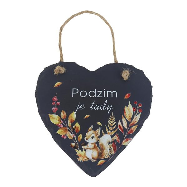 Břidlicová tabulka k zavěšení X8357 - 15*15*1