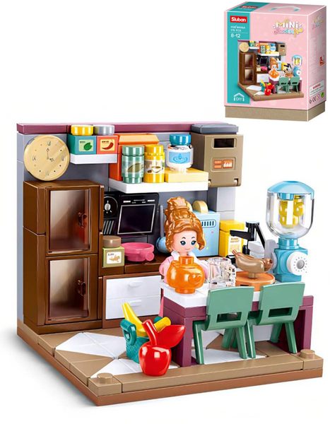 SLUBAN Mini Handcraft Kuchyň 178 dílků + 1 figurka STAVEBNICE
