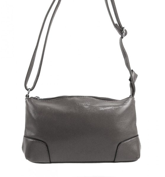 Podélná menší dámská crossbody kabelka H0515 šedá