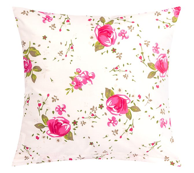 Povláček bavlněný Růžová,Zelená,Bílá 90/215 40x40 cm