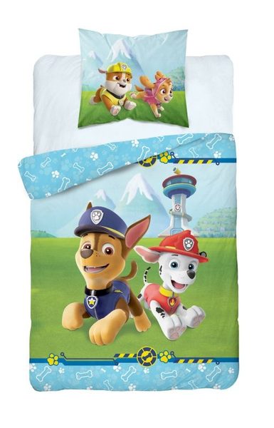 Povlečení Paw Patrol Chase Bavlna, 140/200, 70/80 cm