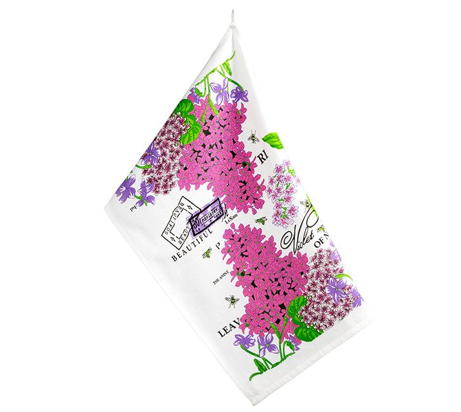 Kuchyňská utěrka 1 ks Růžová,Fialová 201 - 1ks 40x60 cm