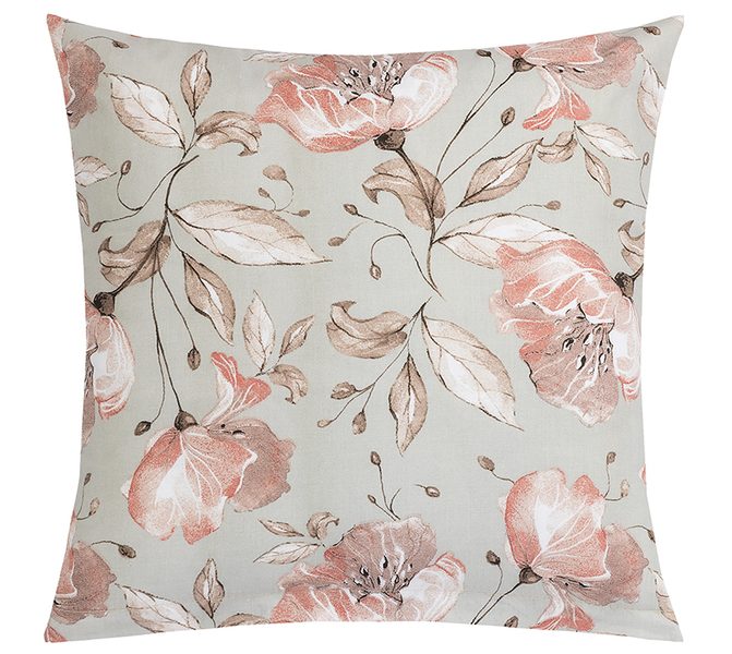 Polštářek ADÉLA Lososová,Šedá 55/238 40x40 cm