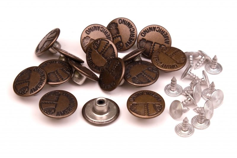 Knoflík Jeans 9018 AMERICANINO staromosaz vel. 26 - 16,5mm balení 10 kusů