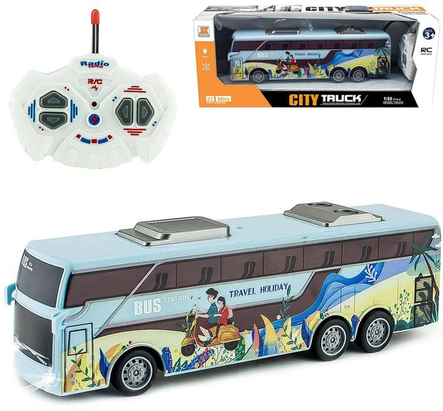 RC Autobus zájezdový na dálkové ovládání 27MHz na baterie Světlo
