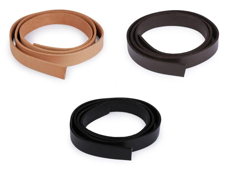 Kožený popruh / ucho na tašky - polotovar šíře 20 mm