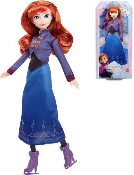 MATTEL Panenka Anna na bruslích Ledové Království: Zimní festival