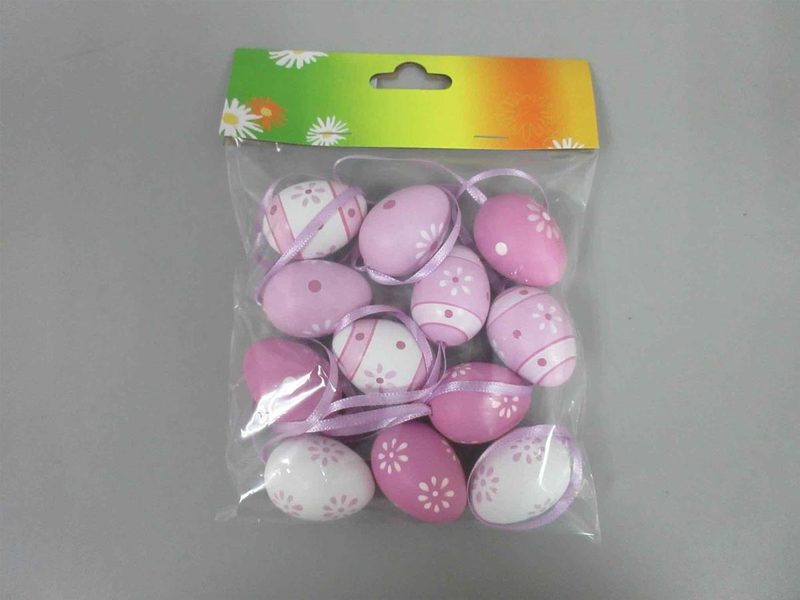 VELIKONOČNÍ DEKORACE vajíčka, 12 ks X6805-05