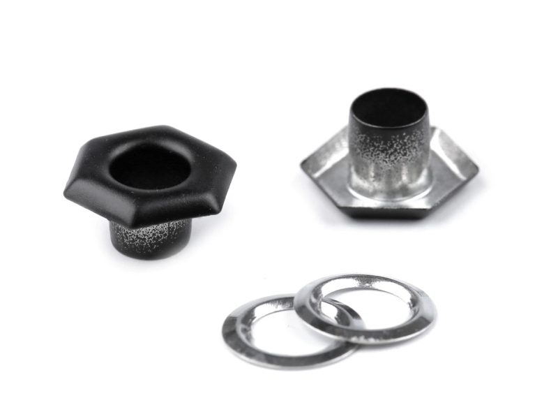 Průchodka s podložkou vnitřní Ø5 mm / vnější Ø10,5 mm šestiúhelník 100 párů