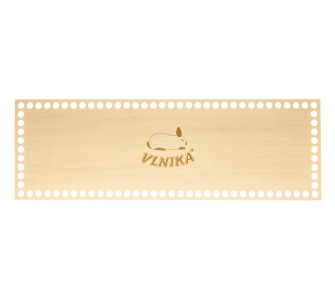 Dno - víko překližkové Natur obdélník s králíčkem 30x10 cm / otvory 6 mm