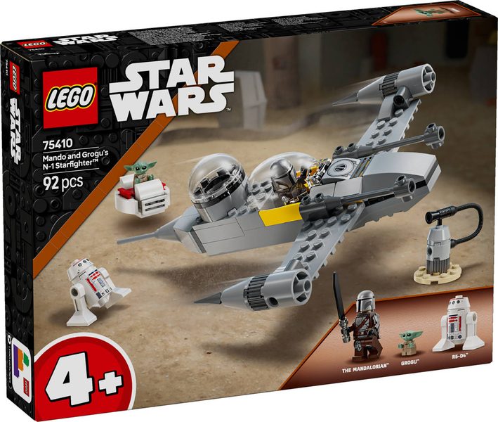 LEGO STAR WARS Mando, Grogu a stíhačka N-1 Starfighter 75410