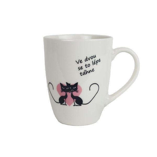 Hrnek kočky s nápisem X8124 - D8.5xH10.9xBD5.6cm