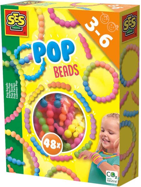 SES CREATIVE POP Korálky kreativní set tvoření náramků a náhrdelníků