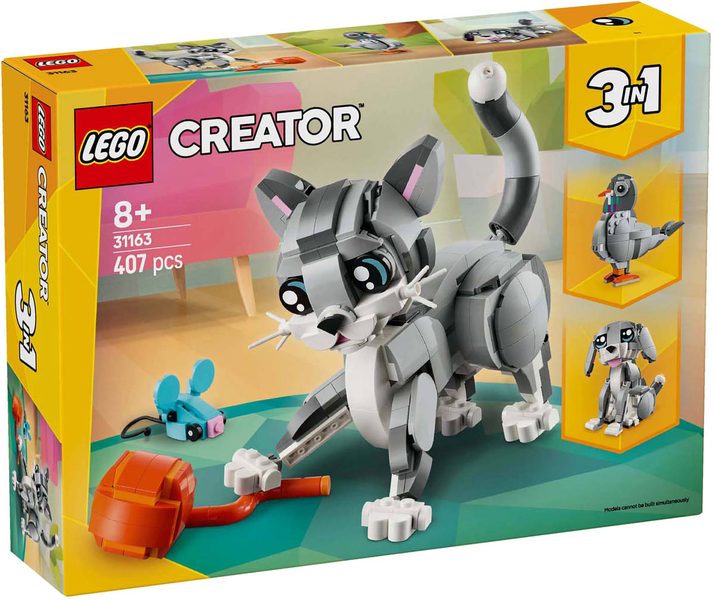 LEGO CREATOR Hravá kočka 3v1 31163