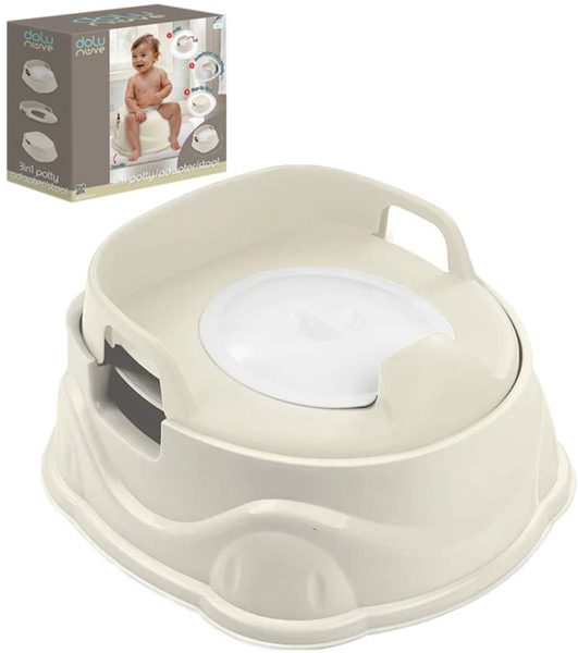 DOLU Nočník / sedátko na WC / baby stolička 3v1 béžová