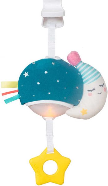 TAF TOYS Baby měsíček hudební box na baterie Světlo Zvuk pro miminko