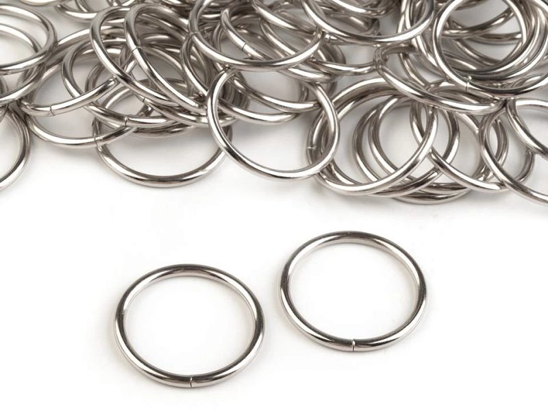 Kroužek Ø25 mm na koženou galanterii 10 kusů