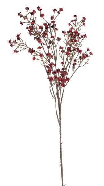 Nevěstin závoj umělá gypsophila 67 cm - tm. červená