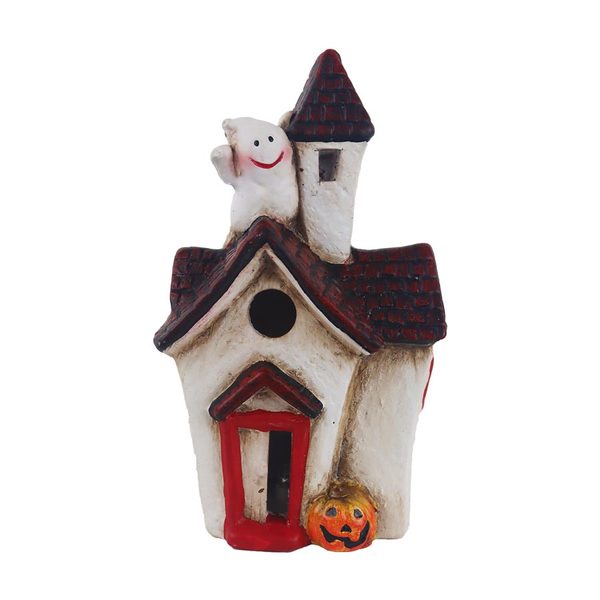 Halloweenský dům s LED osvětlením X6033 - 18,3 cm