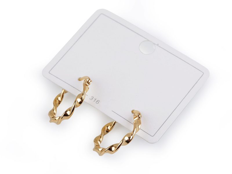 Náušnice z nerezové oceli kruhy