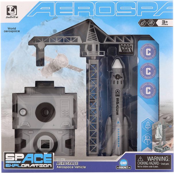 Raketa vystřelovací vesmírná plastová sada se startovací rampou