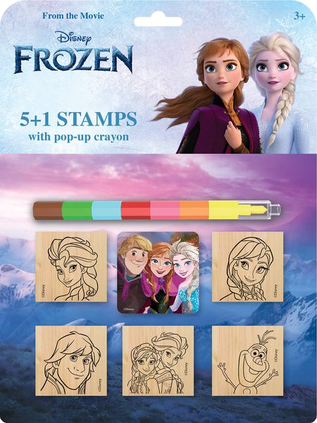IRI MODELS Razítka 5+1 s pop-up voskovou Frozen (Ledové Království)