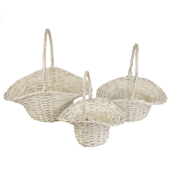 Koš dekorační, sada 3ks P0937-01 - 27x21x8/12/15/30 cm