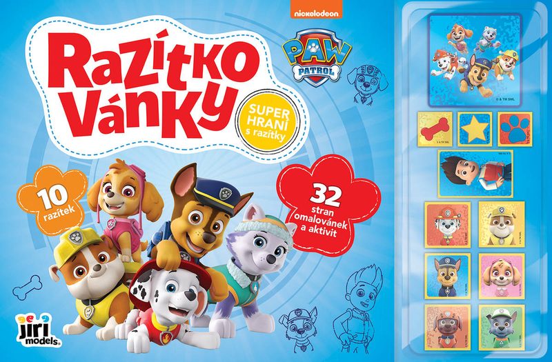 JIRI MODELS Razítkovánky Tlapková Patrola omalovánky + 10 razítek