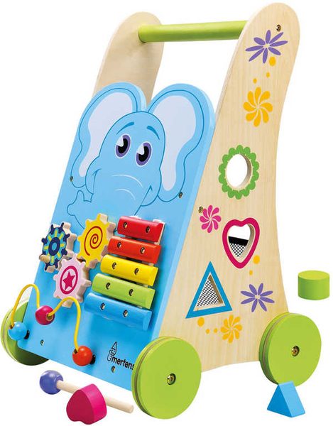 Bino dřevěné chodítko Activity baby (xylofon, FSC 100%)