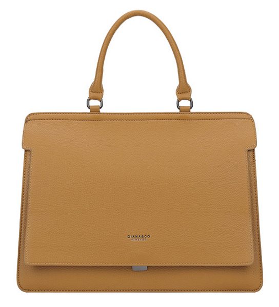 Dámská aktovková taška crossbody i do ruky hořčicově žlutá