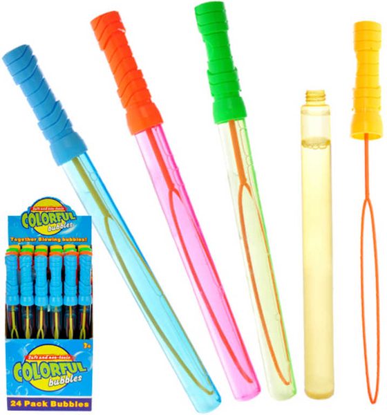 Bublifuk hůlka 120ml 37cm dětský bublifukovač meč 4 barvy