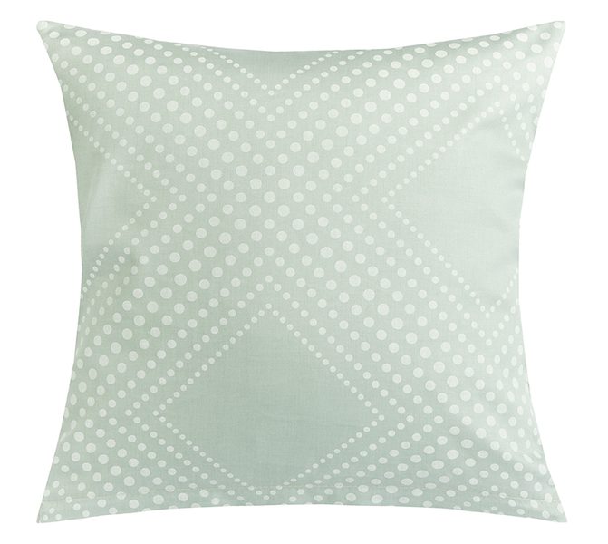 Povláček bavlněný satén Bílá,Mentolová 94/607 40x40 cm